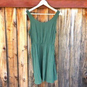 Green Open Back Dress